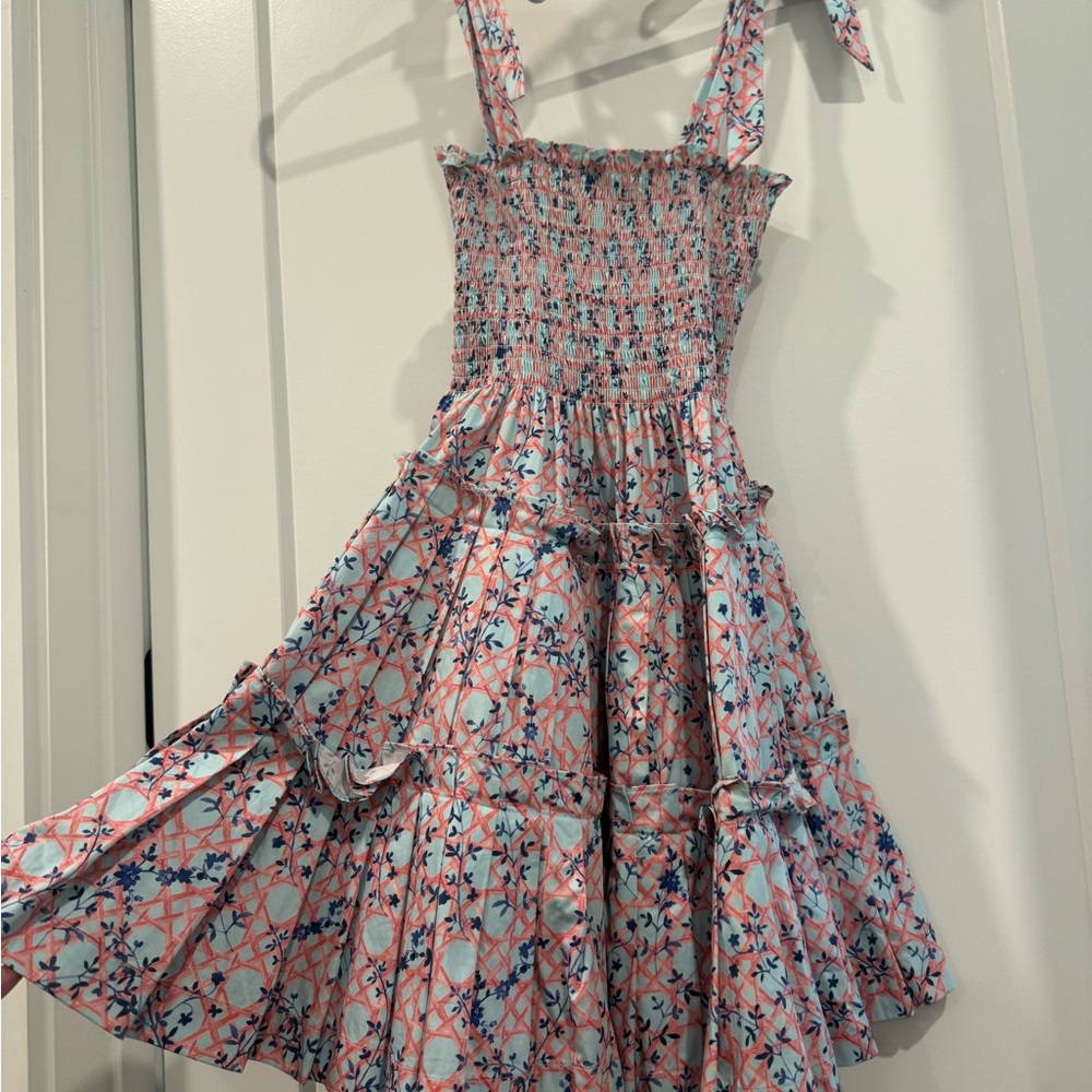 Hill House Pink Basketweave Ribbon Charlotte Mini Nap Dress XXS